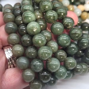 Genuine jade bead bracelets.